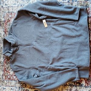 half zip fleece Large 2 front zipper pockets super warm